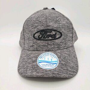 NEW! FORD QUICK-DRY Officially Licensed Gray Snapback Hat One Size Gray